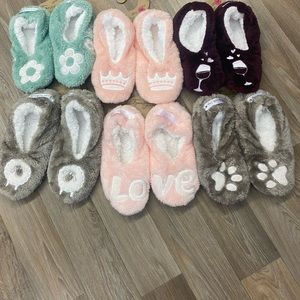 Face Plant Dreams slippers. Multiple sizes and colors.